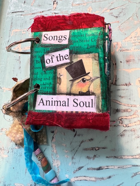 Hand Crafted Other - Songs of the Animal Soul Handmade Mixed Media Art Book Northern Michigan Artist